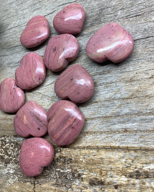 Pink Rhodonite Heart 0502