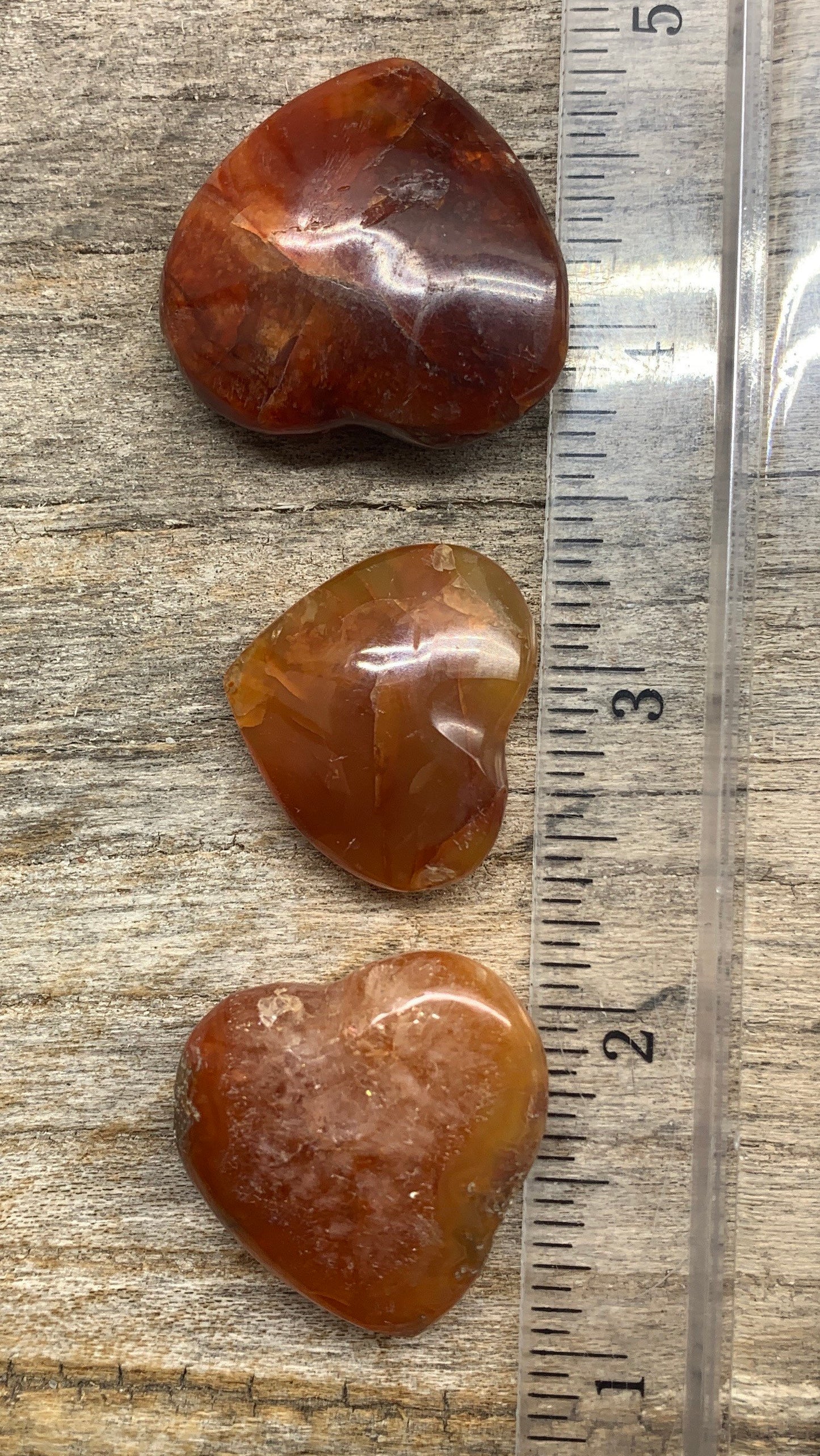 Carnelian Agate Heart (Small) Approx. 3/4”-1” 0499