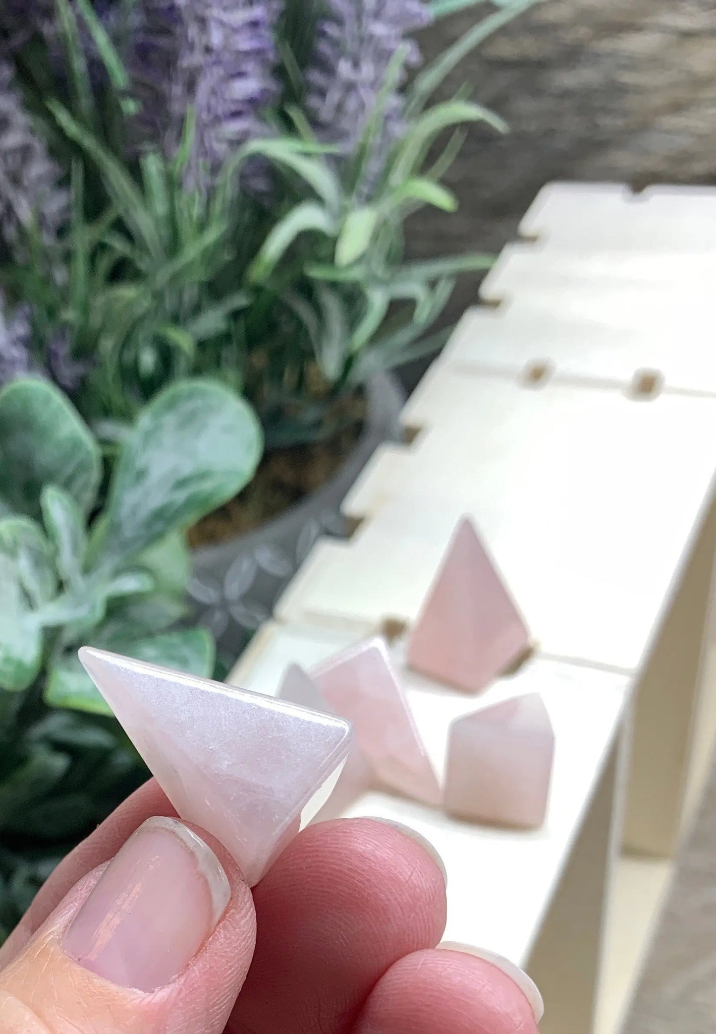 Rose Quartz Pyramid 1” 0345 Shop Wholesale Crystals