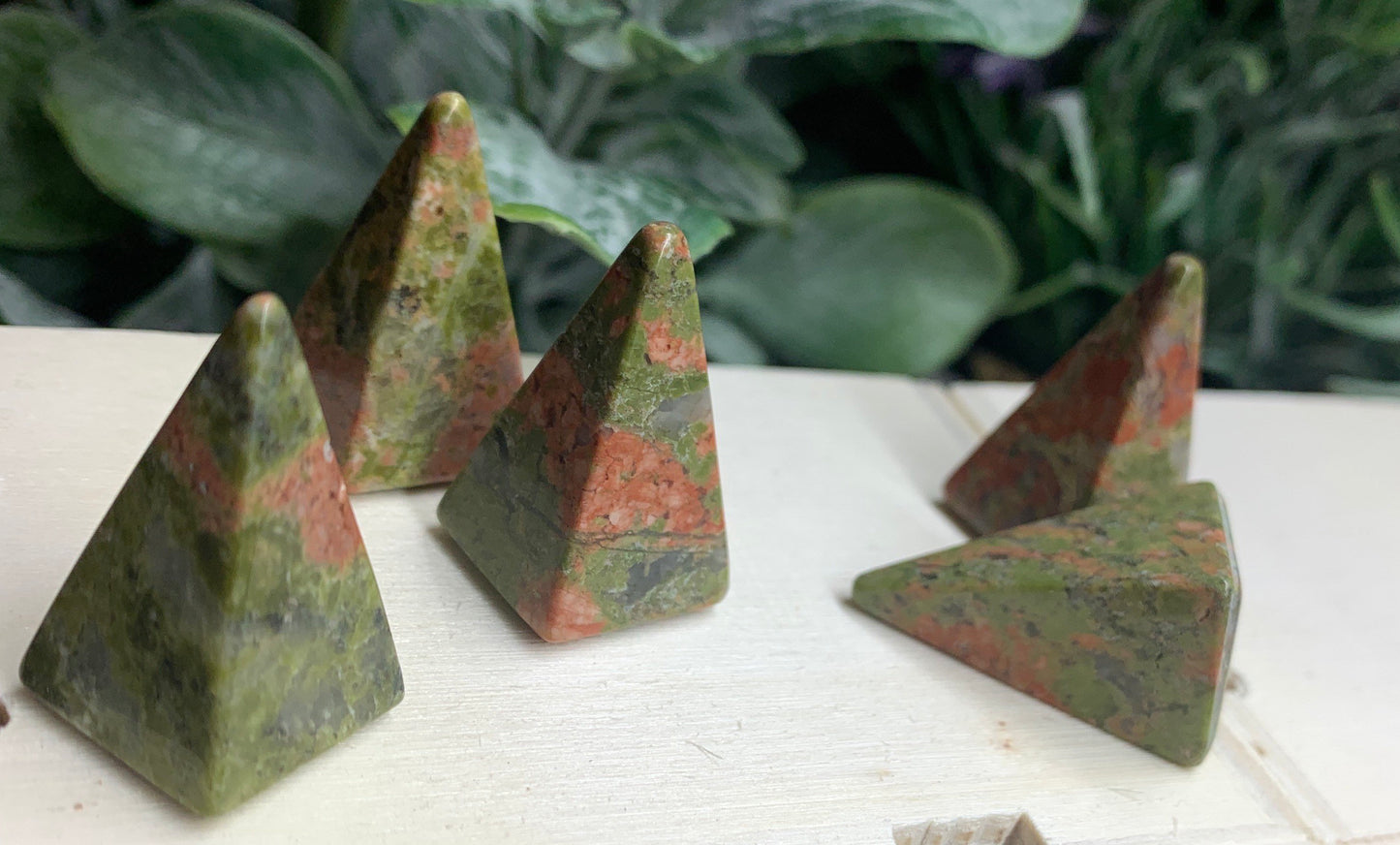 Unakite Jasper Pyramid 0342