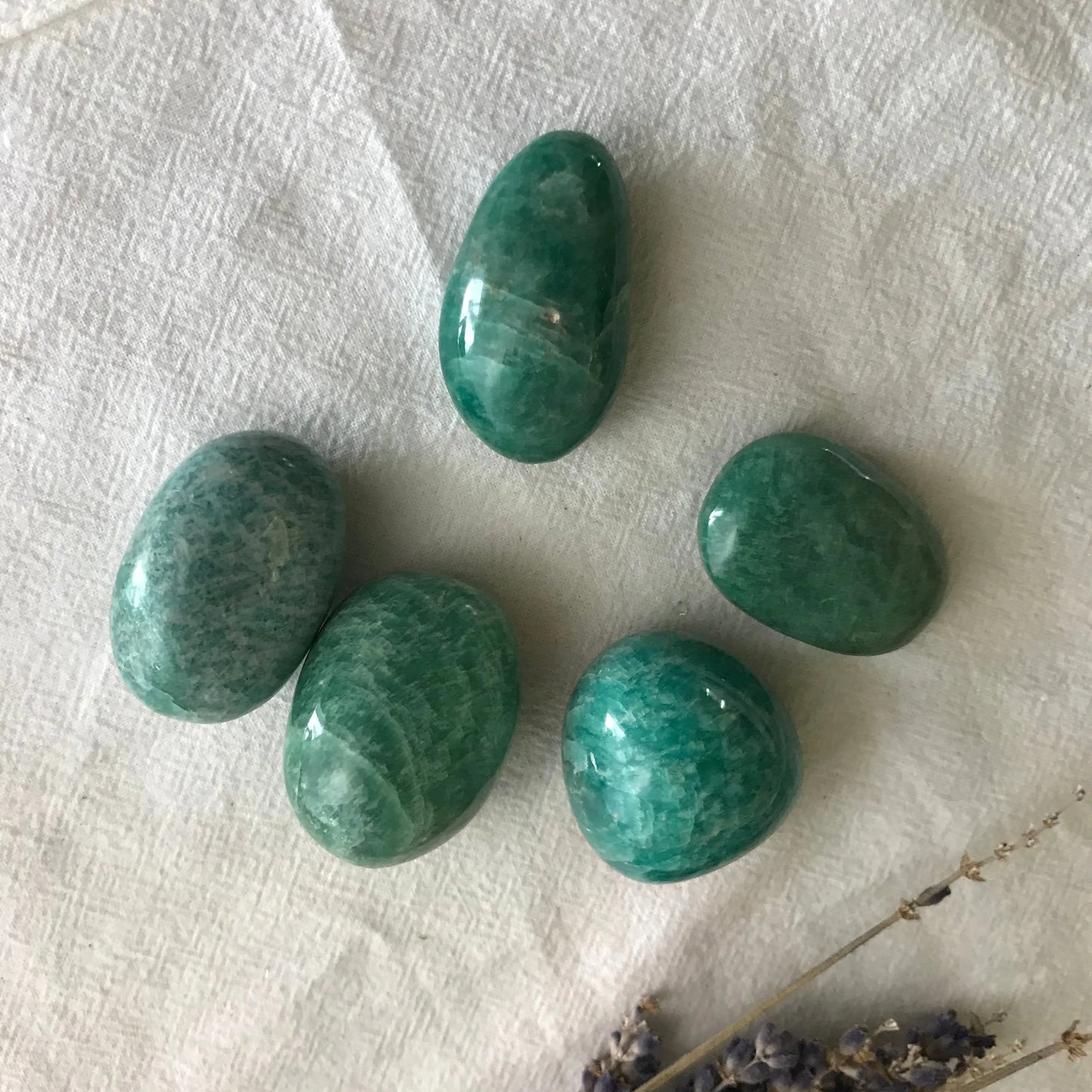 Amazonite Palm Stone, (Approx 2 1/4" - 3") Healing Stone for Crystal Grid or Craft Supply 1572 Shop Wholesale Crystals