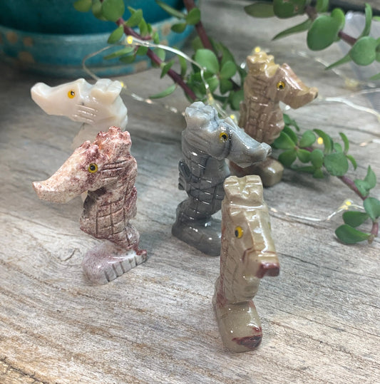 Seahorse  Carved Soapstone (Approx. 2") 0761 Shop Wholesale Crystals