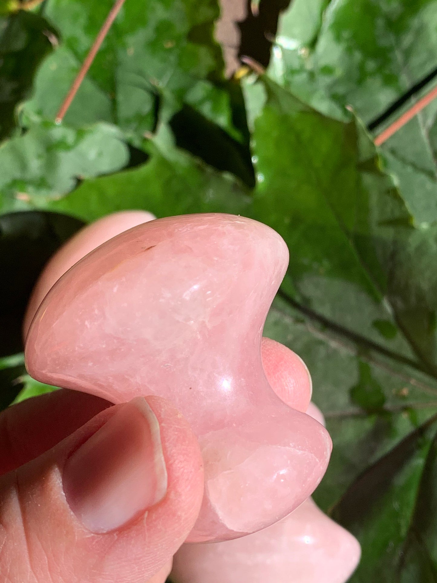 Rose Quartz Massage Stone (Approx. 1 1/2 in. x 1 3/4 in) Polished 1571