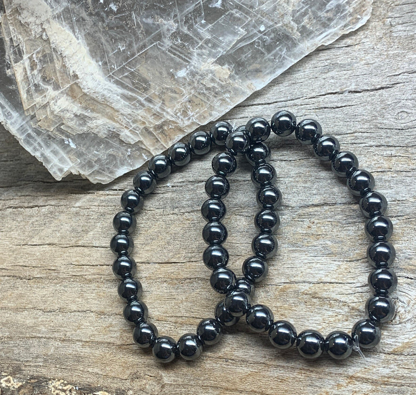 Hematite 8mm Bracelet 1211