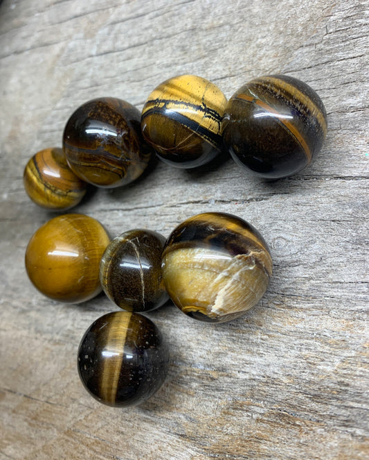 Tigers Eye Sphere (Approx. 5/8” - 3/4”) 0379