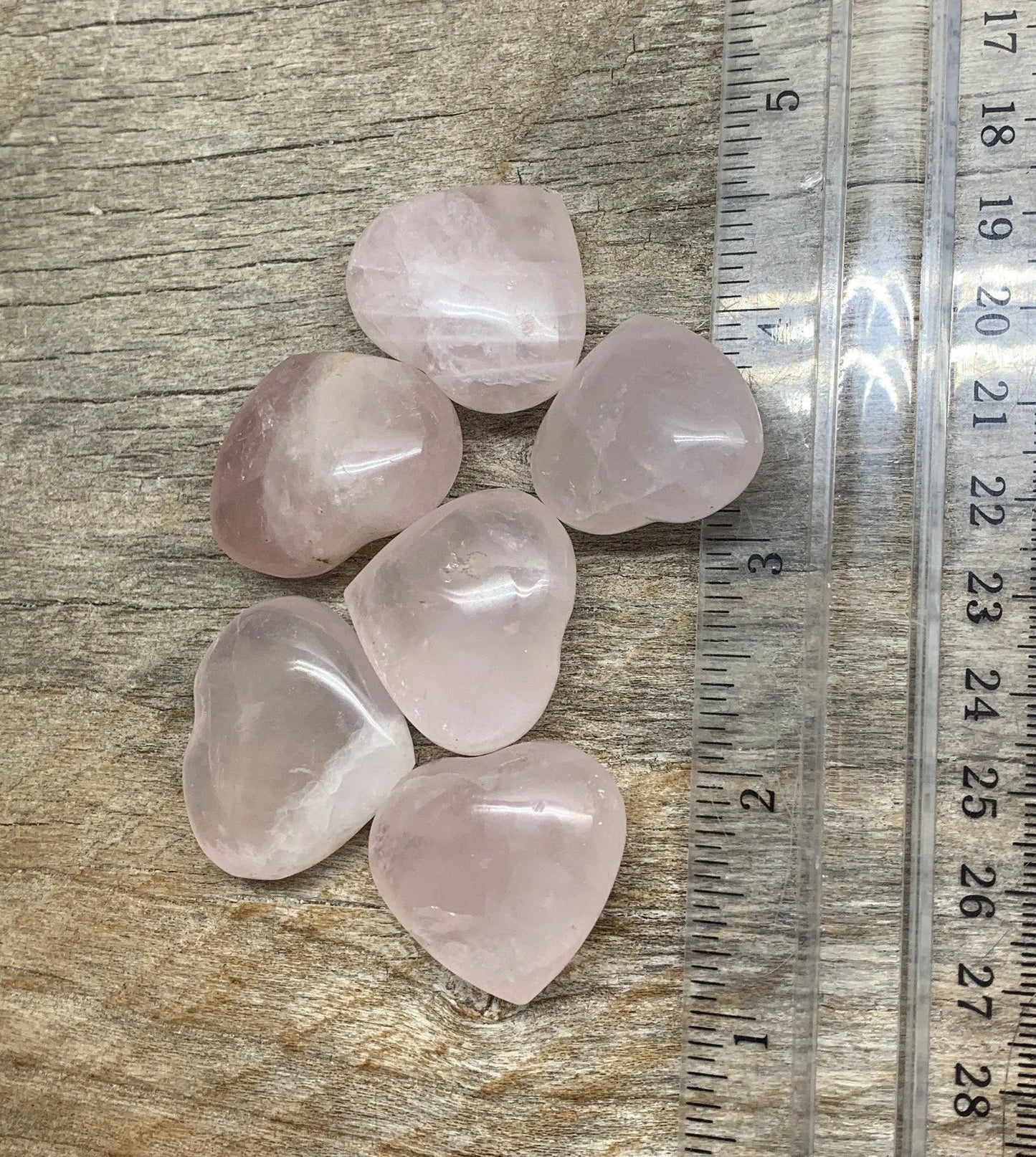 Rose Quartz Puffy Heart (Approx. 1” - 1 1/4") 0528 Shop Wholesale Crystals