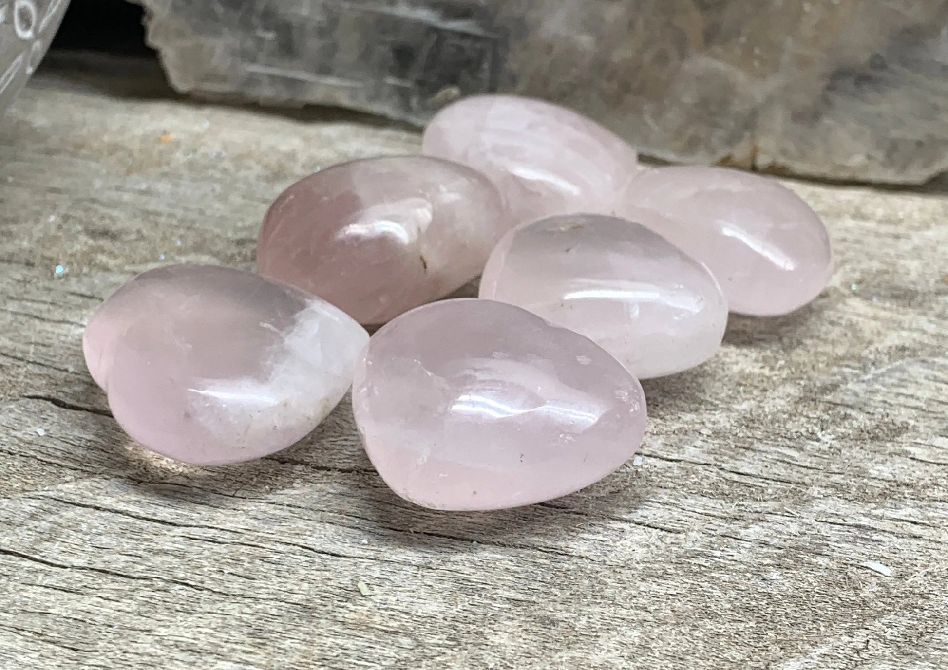 Rose Quartz Puffy Heart (Approx. 1” - 1 1/4") 0528 Shop Wholesale Crystals