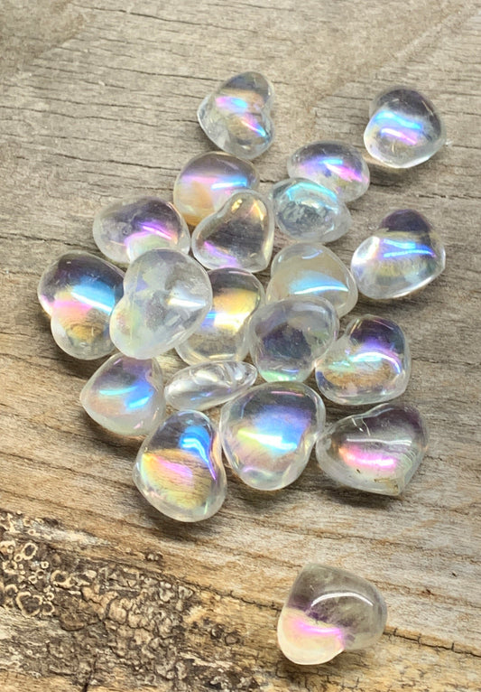 Angel Aura Quartz Puffy Heart 0518 (Approx. 3/4” - 1")