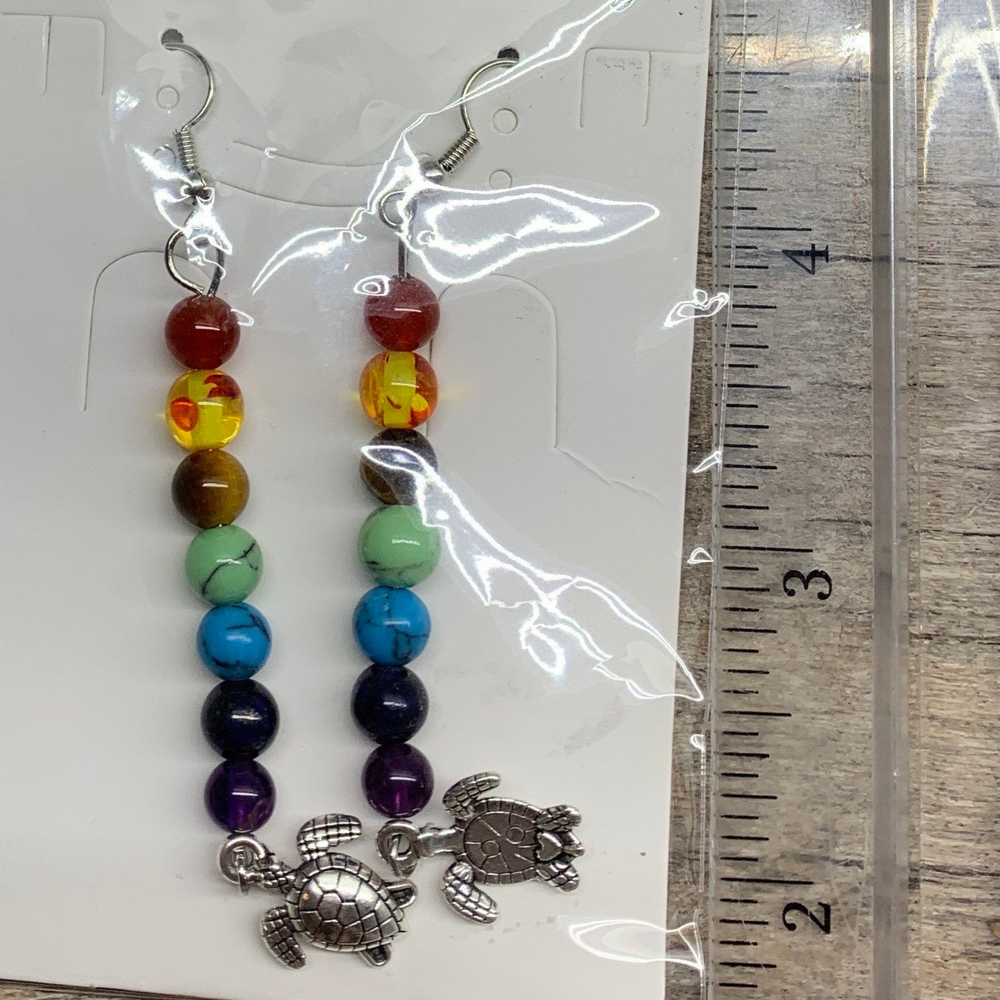 Chakra Turtle Earrings 1149