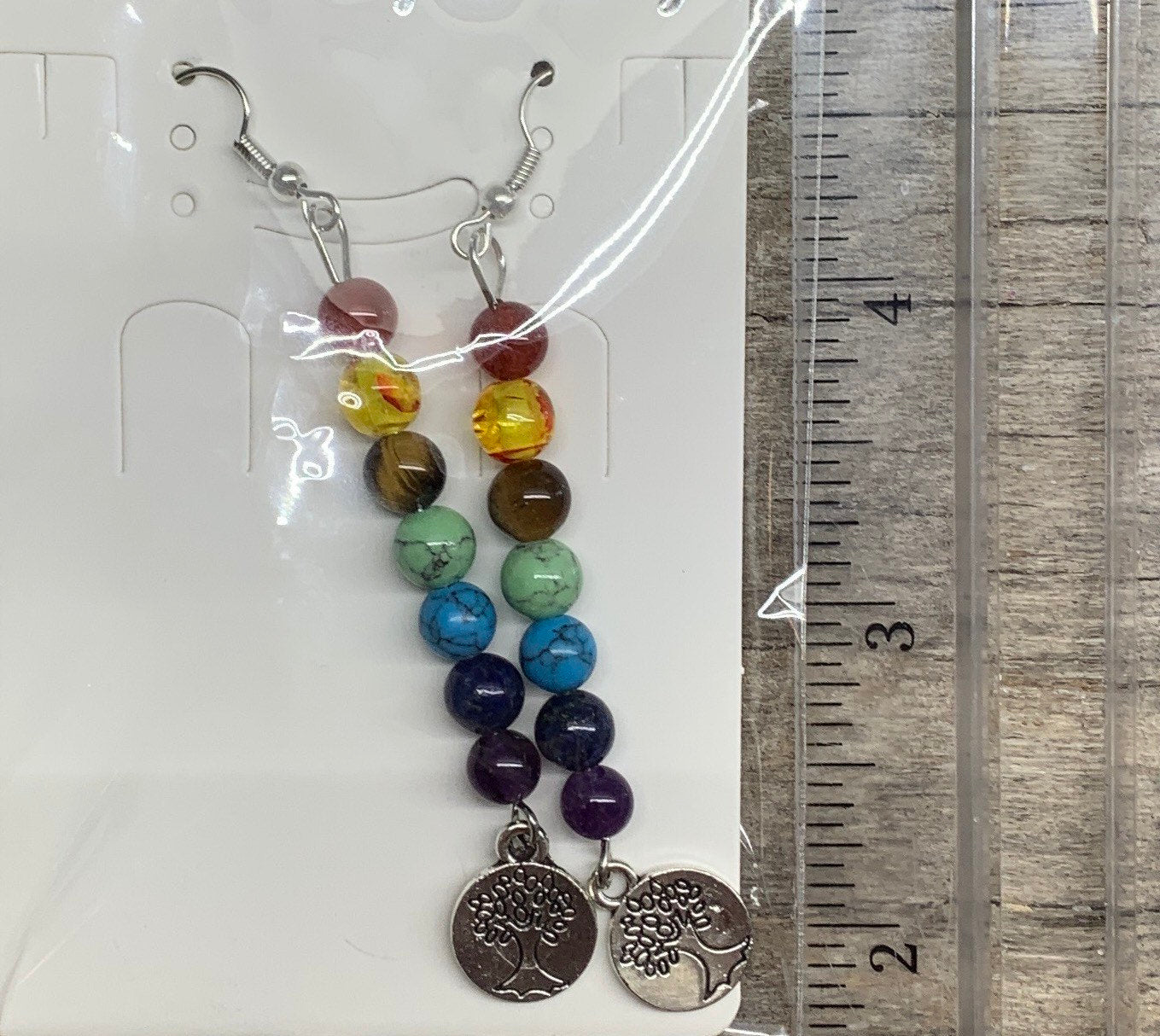 Chakra Tree Of Life Earrings 1151