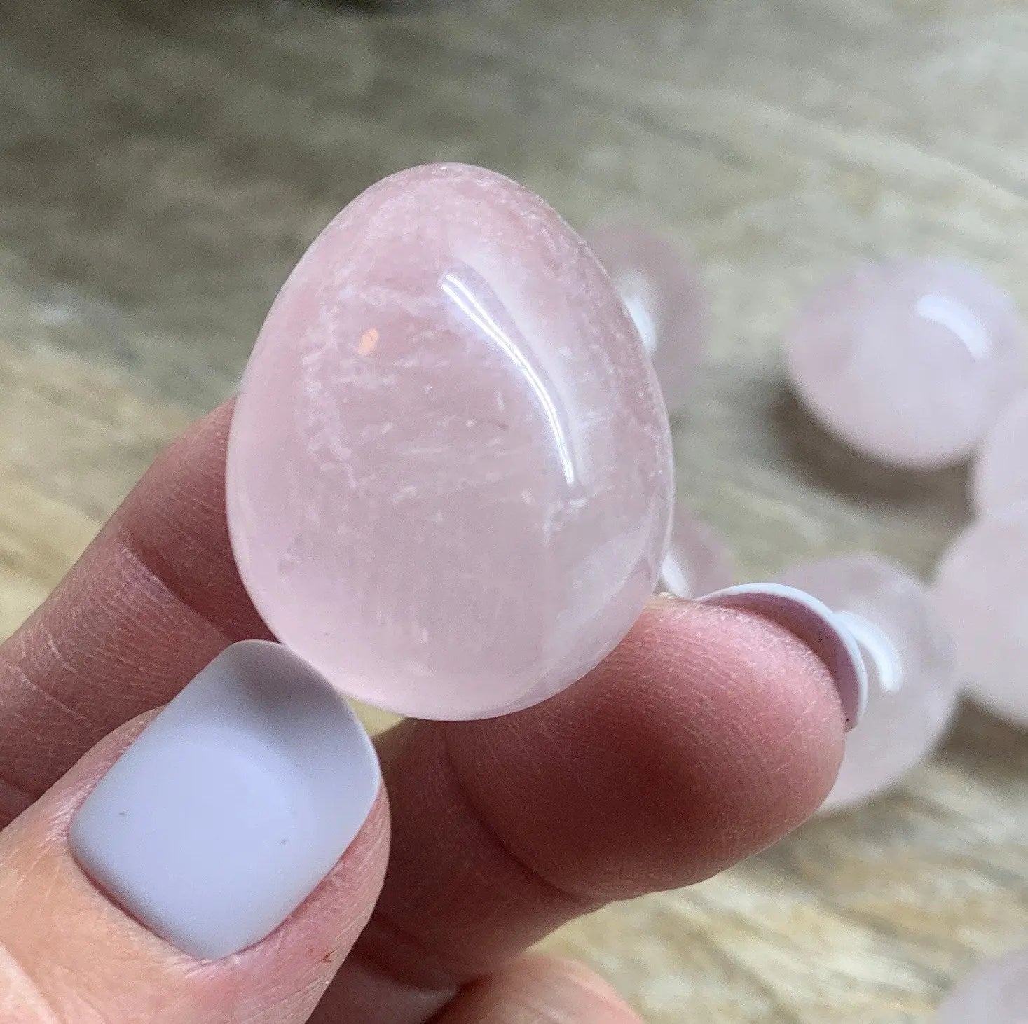 Rose Quartz Egg 1 1/4” 0615 Shop Wholesale Crystals
