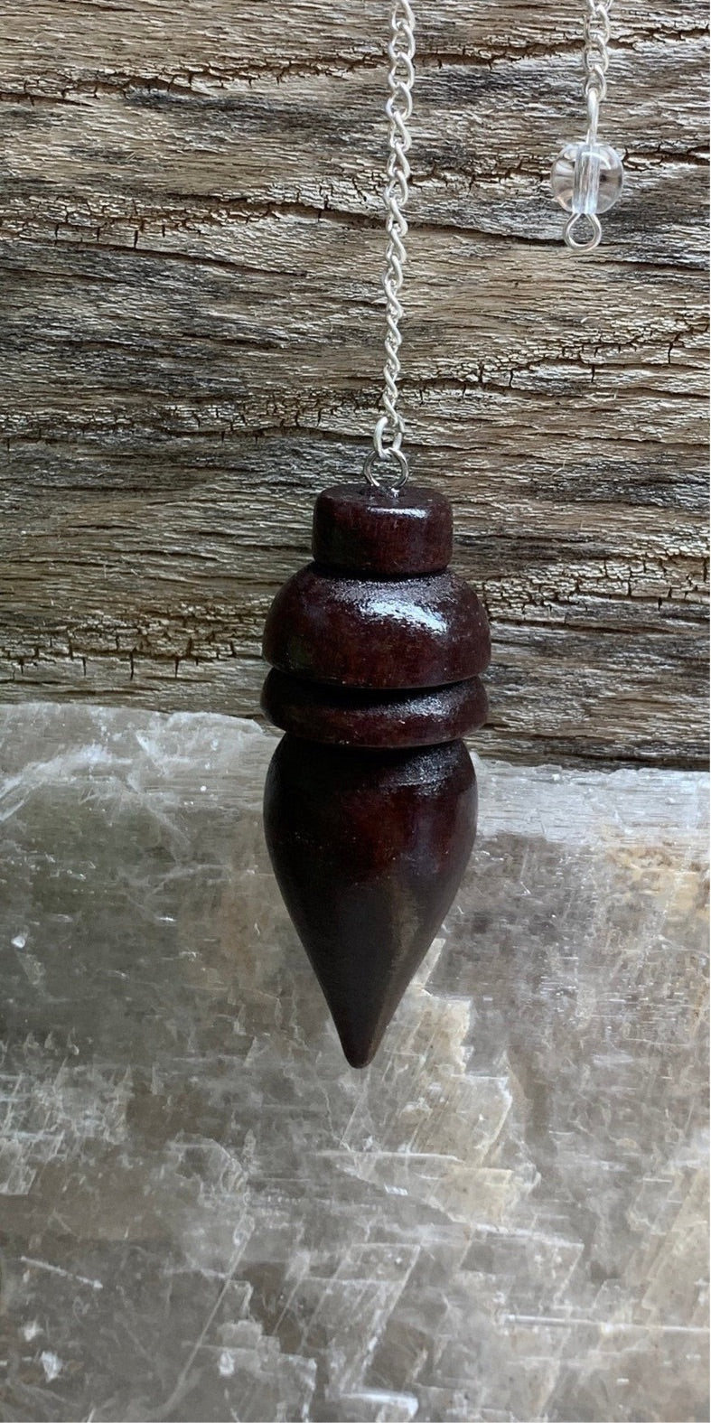 Wooden Pendulum Dousing, Beautiful, Glossy Wood 0943