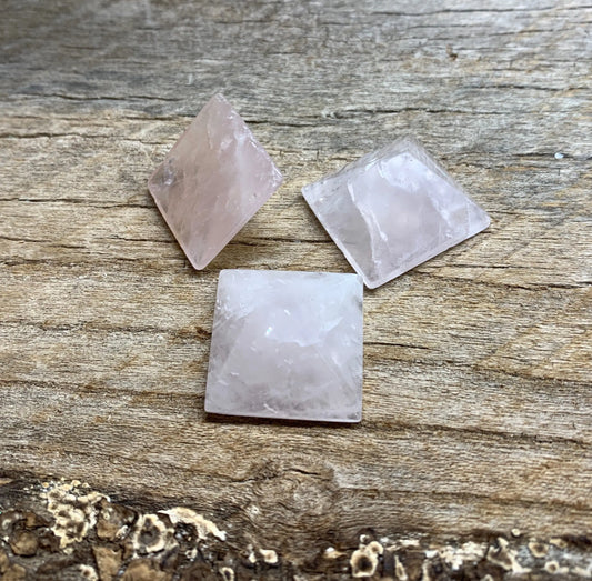 Rose Quartz Pyramid (3/4”- 1”) 0440 Shop Wholesale Crystals