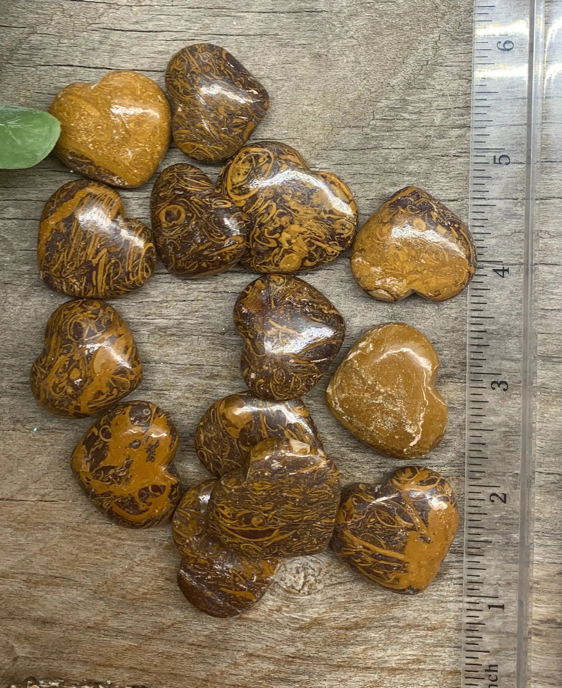 Miriam Jasper Heart ( Approx. 1”) BIN-0232 Shop Wholesale Crystals