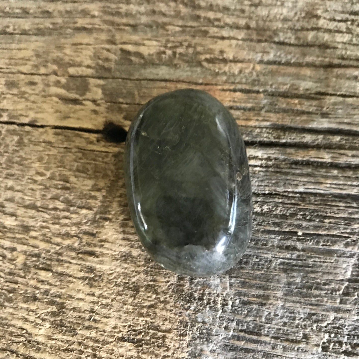 Labradorite Palm Stone, Approx  1 3/4" x 2 1/4", Flash, Beautiful 1566