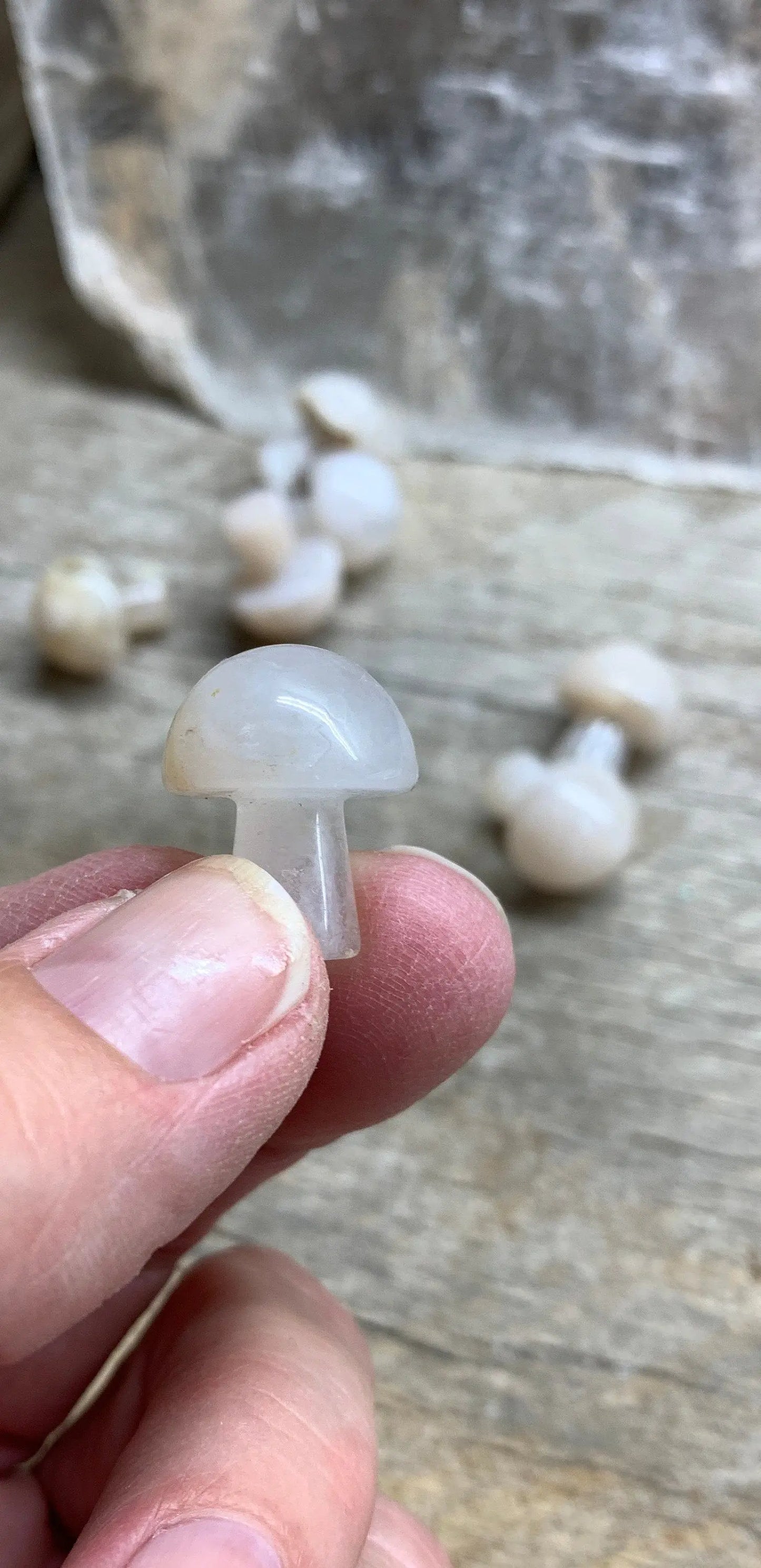 Flower Agate Mushroom (Approx. 5/8”x 3/4”) 0010 Shop Wholesale Crystals