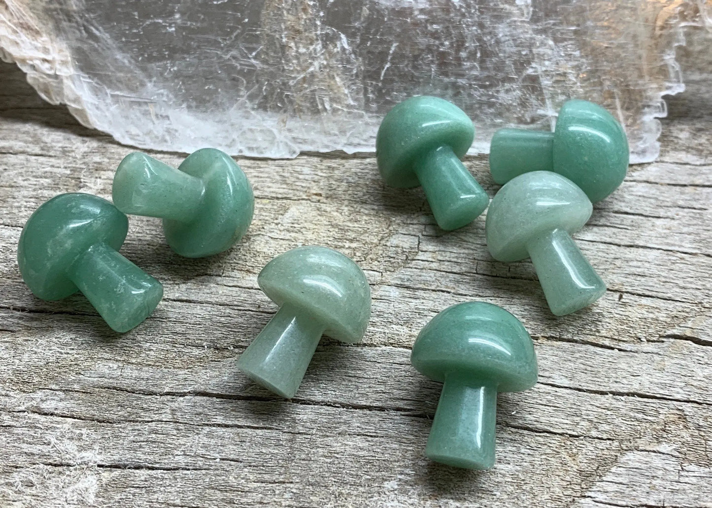 Green Aventurine Mushroom (Approx. 5/8”x 3/4”) 0009 Shop Wholesale Crystals