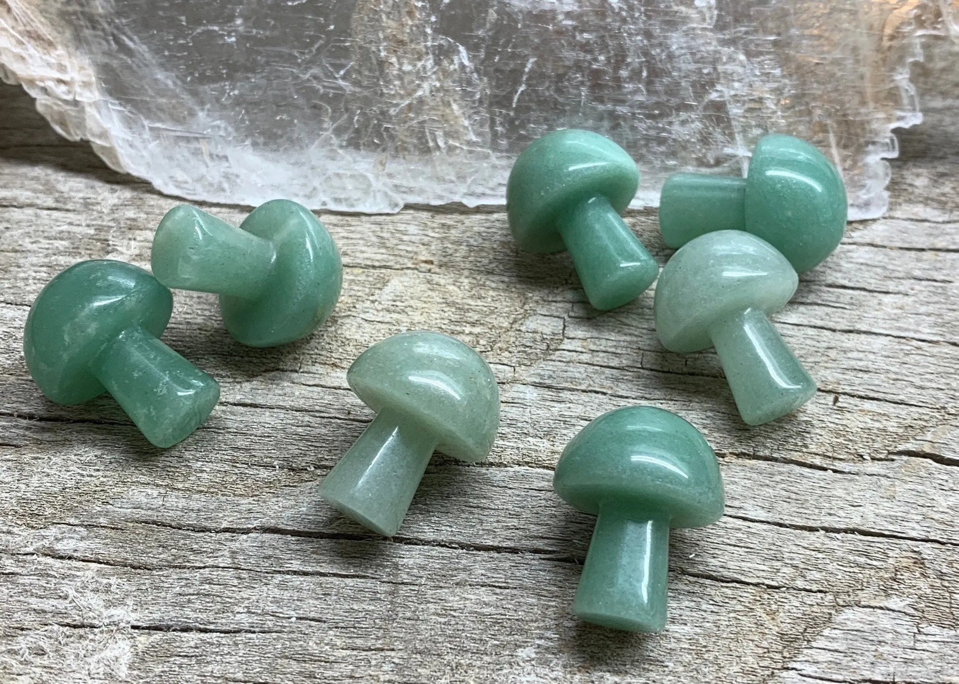 Green Aventurine Mushroom (Approx. 5/8”x 3/4”) 0009 Shop Wholesale Crystals