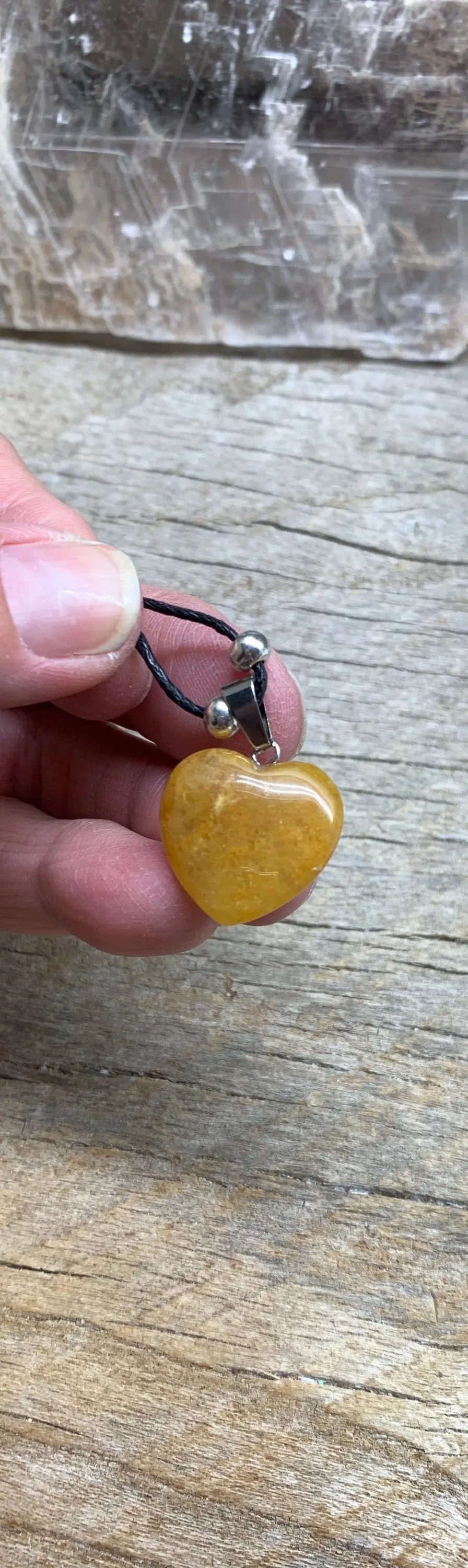 Yellow Quartz Heart Necklace NCK-1100 Shop Wholesale Crystals