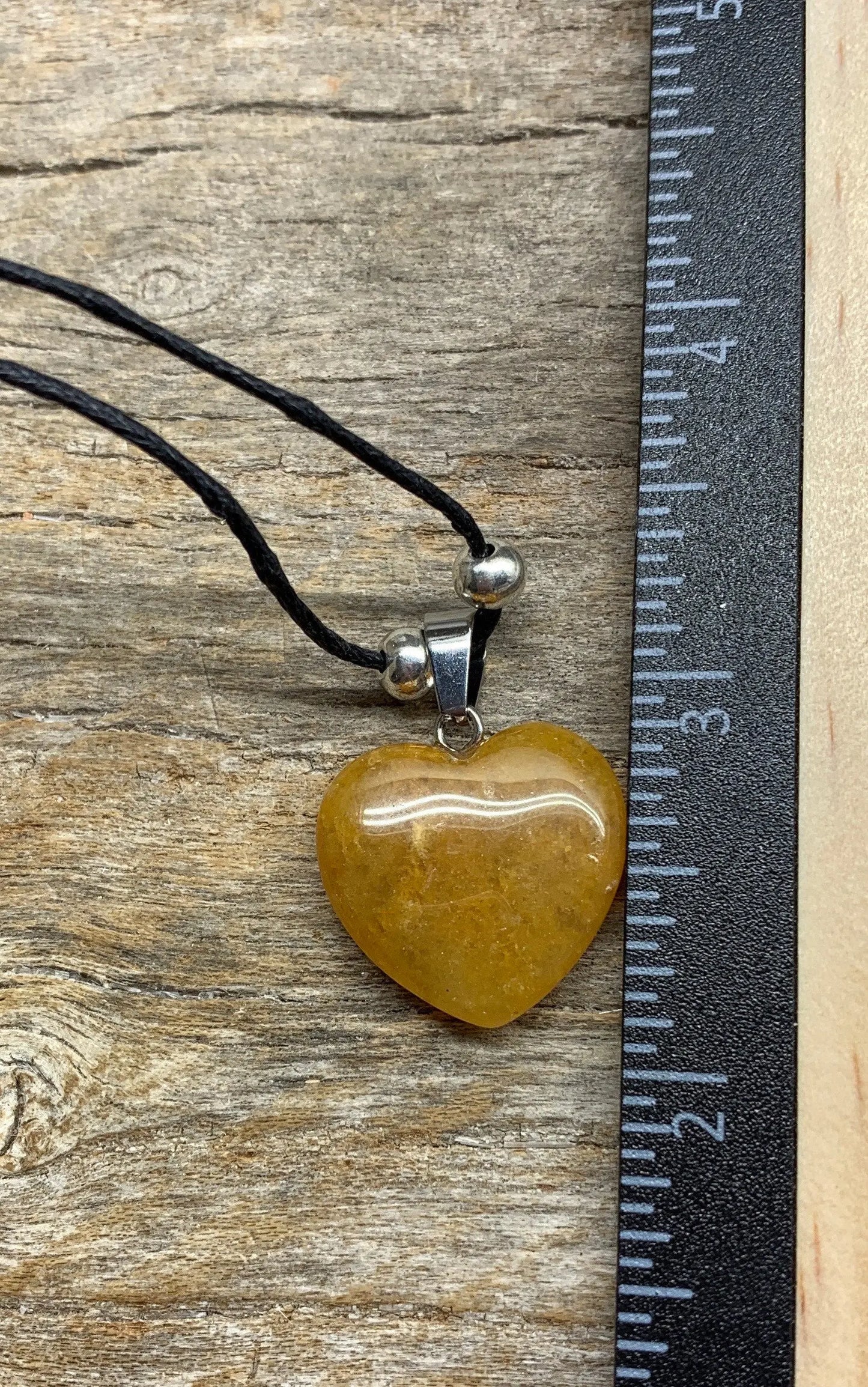 Yellow Quartz Heart Necklace NCK-1100 Shop Wholesale Crystals