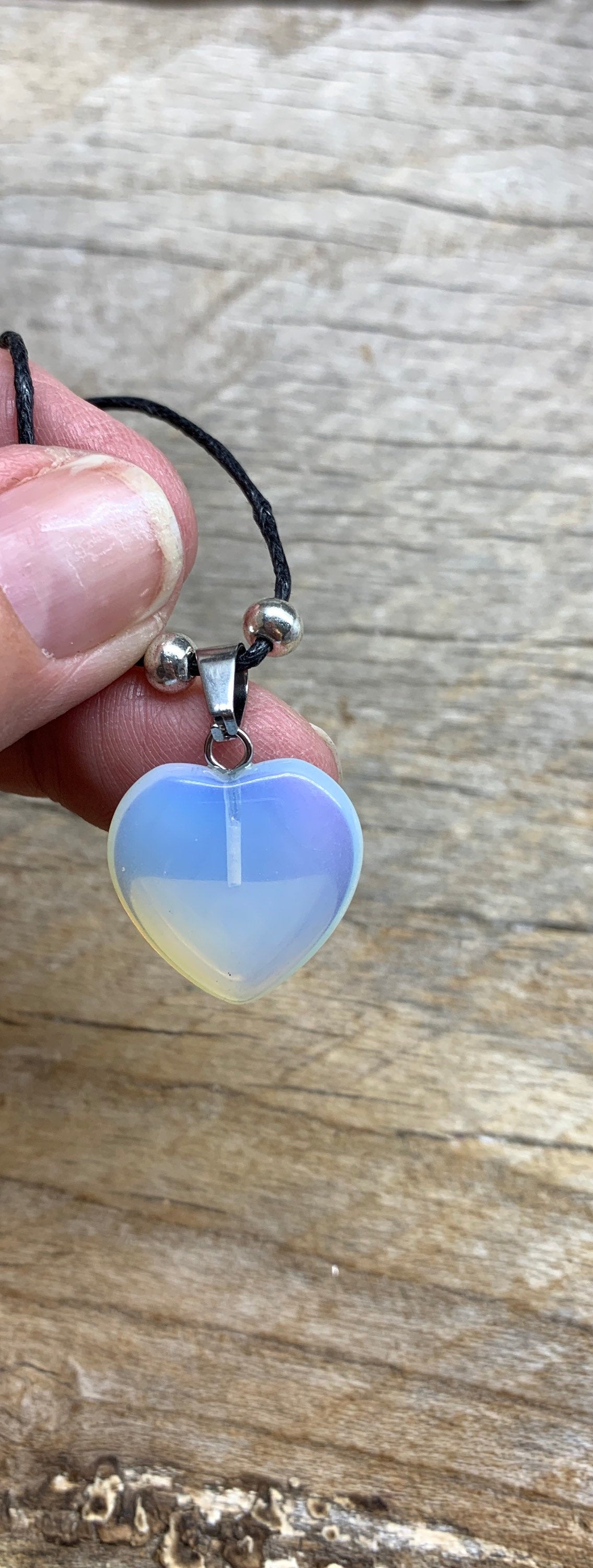 Opalite Heart Necklace NCK-1192