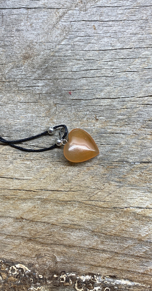 Carnelian Agate Heart Necklace NCK-1194