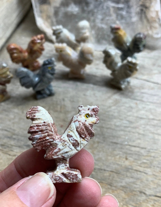 Rooster Carved Soapstone 0799 Shop Wholesale Crystals
