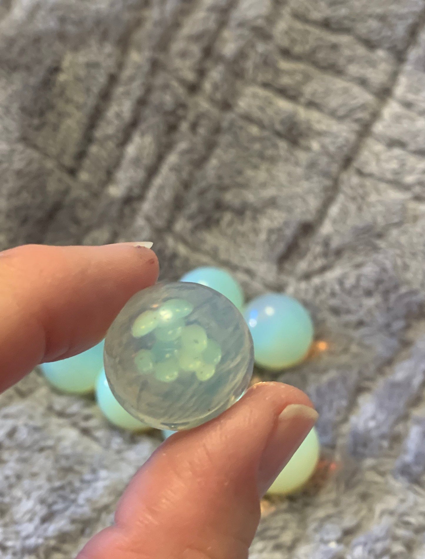 Opalite Sphere Small (20mm) Polished Stone for Crystal Grid,  Craft Supply 1242