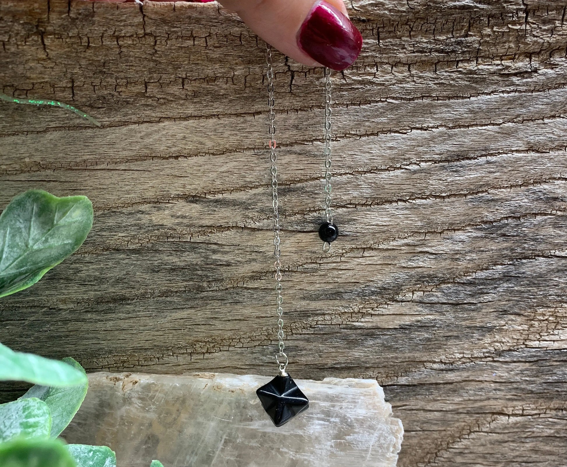 Black Obsidian Merkaba Pendulum PND-0025 Shop Wholesale Crystals