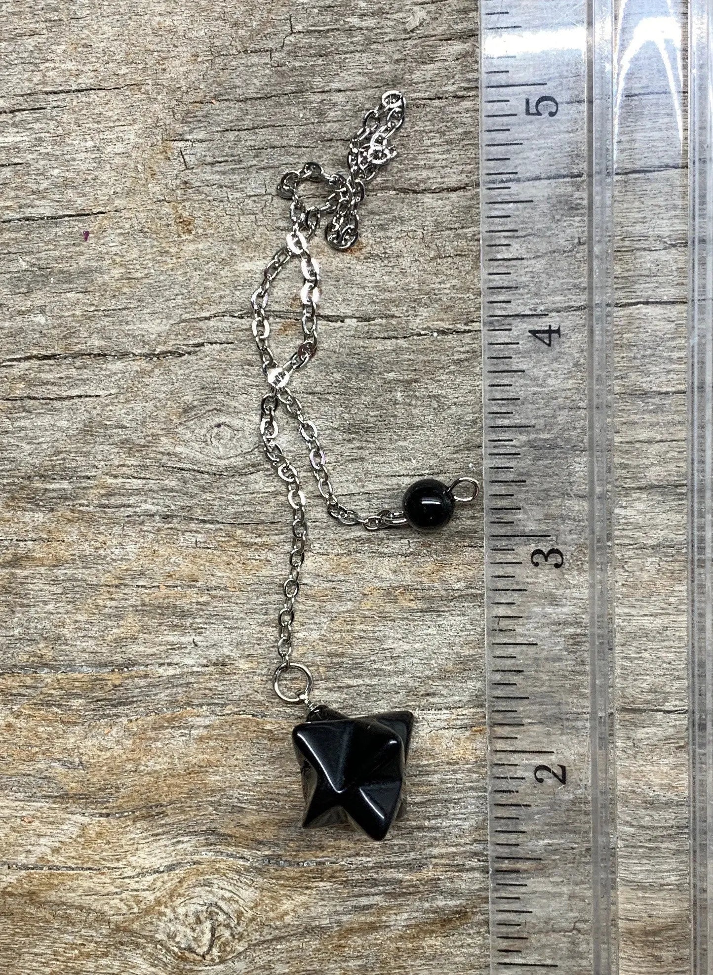 Black Obsidian Merkaba Pendulum PND-0025 Shop Wholesale Crystals