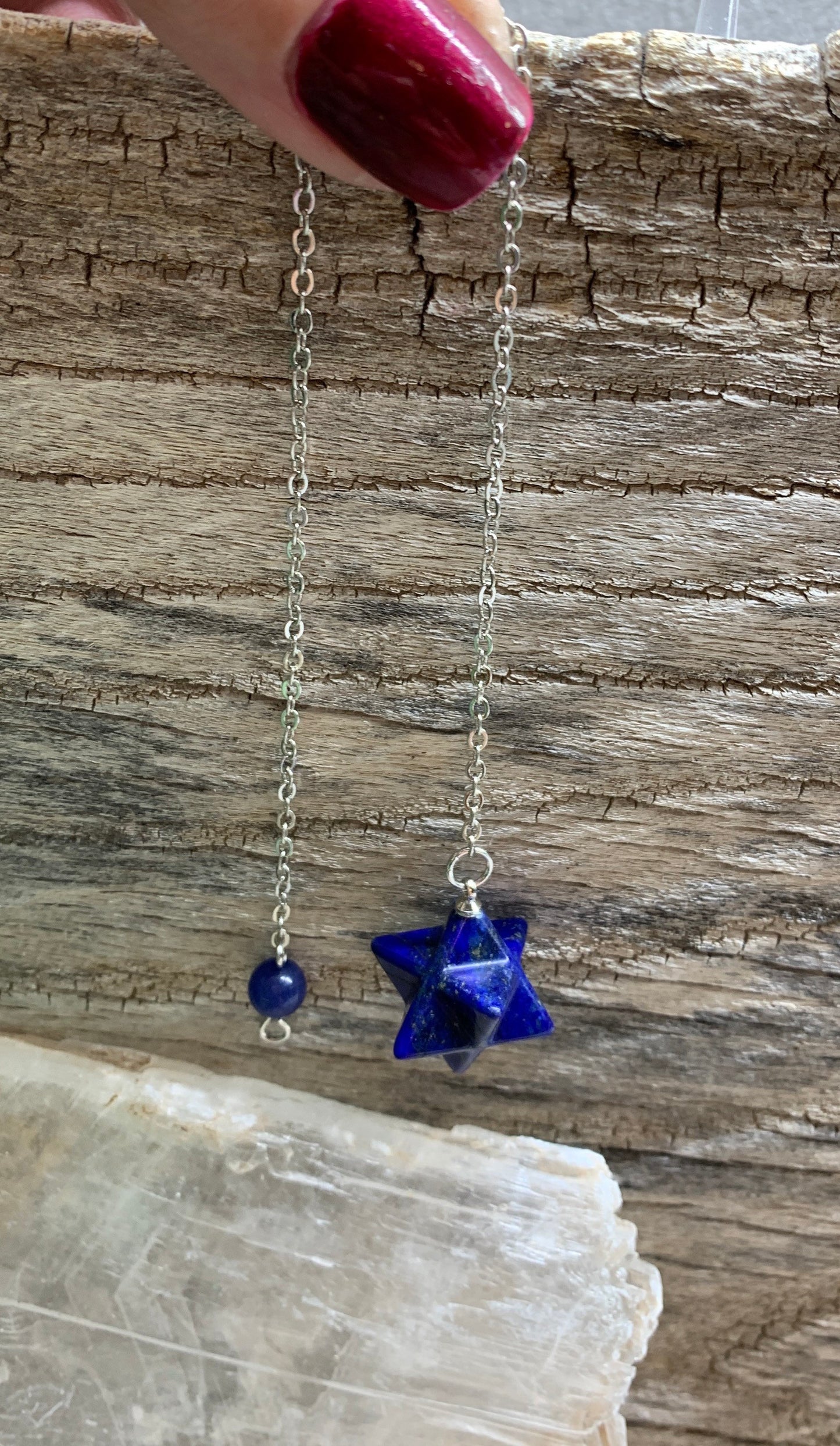 Lapis Lazuli Merkaba Pendulum PND-0024