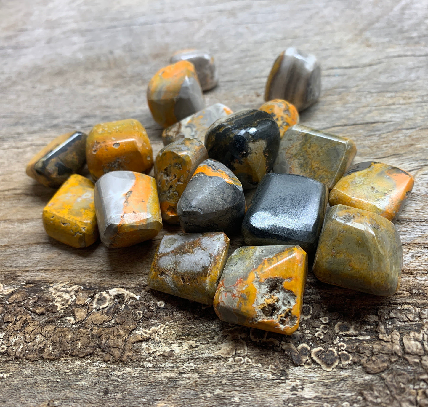 Bumblebee Jasper Tumbled Stone 0620 (5/8”- 1”)