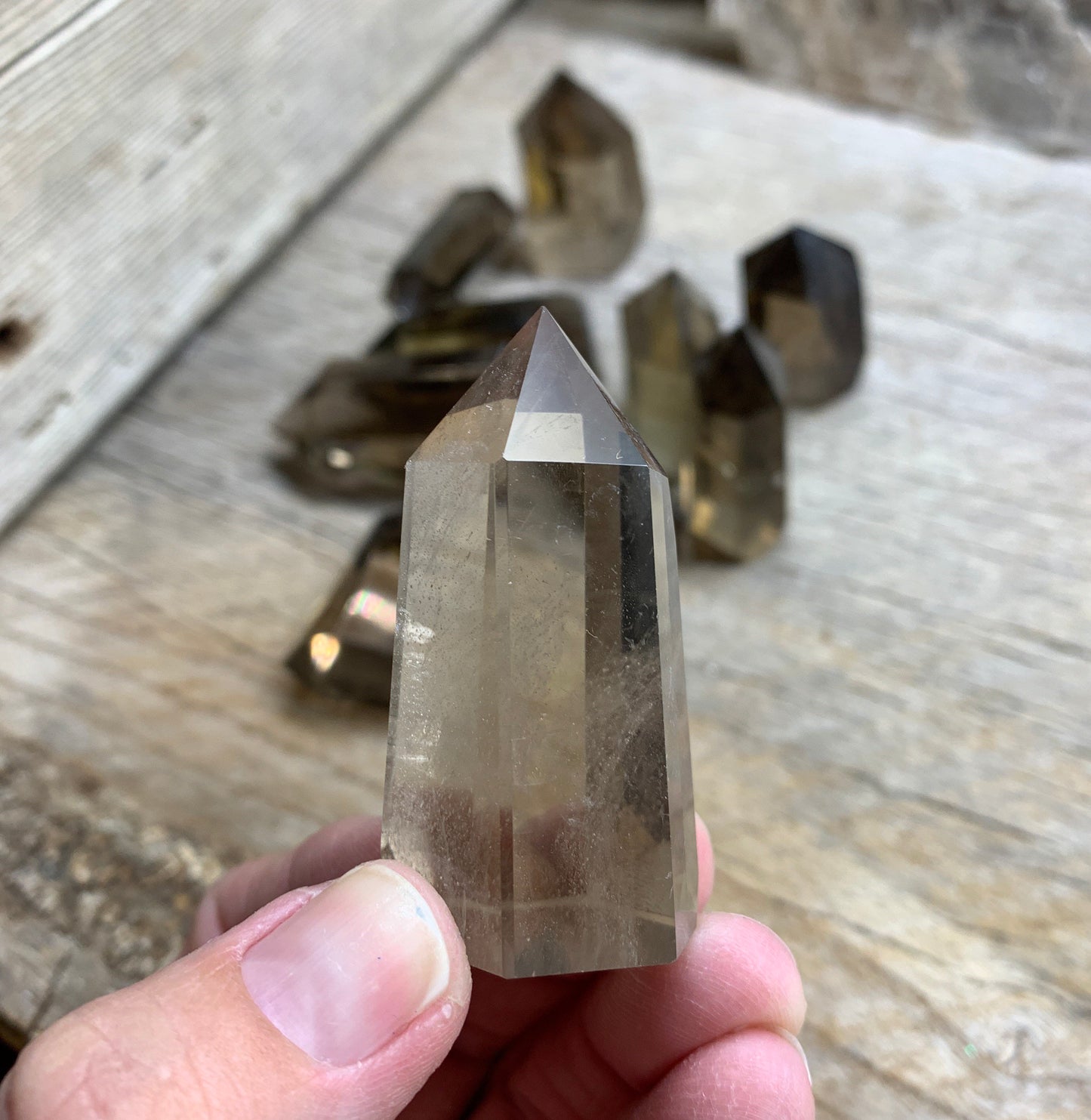 Smoky Quartz Obelisk, Beautiful (1 1/2”- 2 1/2”)Clarity 0893