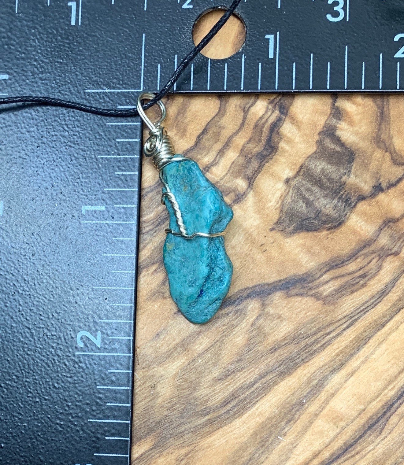 Turquoise Wire Wrapped Necklace NCK-0552