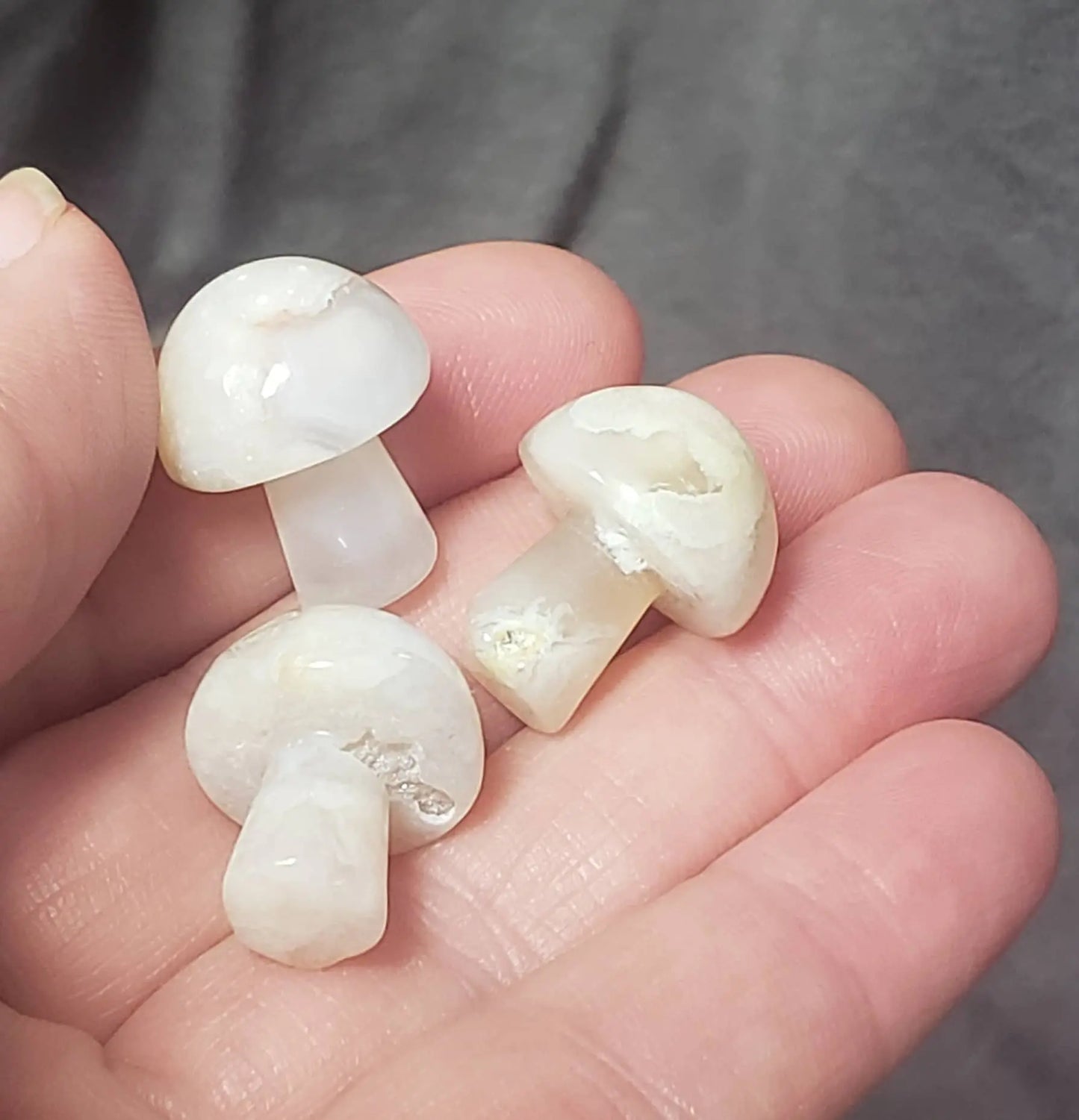 Flower Agate Mushroom (Approx. 5/8”x 3/4”) 0010 Shop Wholesale Crystals