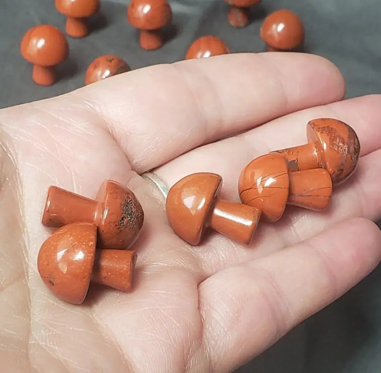 Red Jasper Mushroom (Approx. 5/8”x 3/4”) 0014 Shop Wholesale Crystals