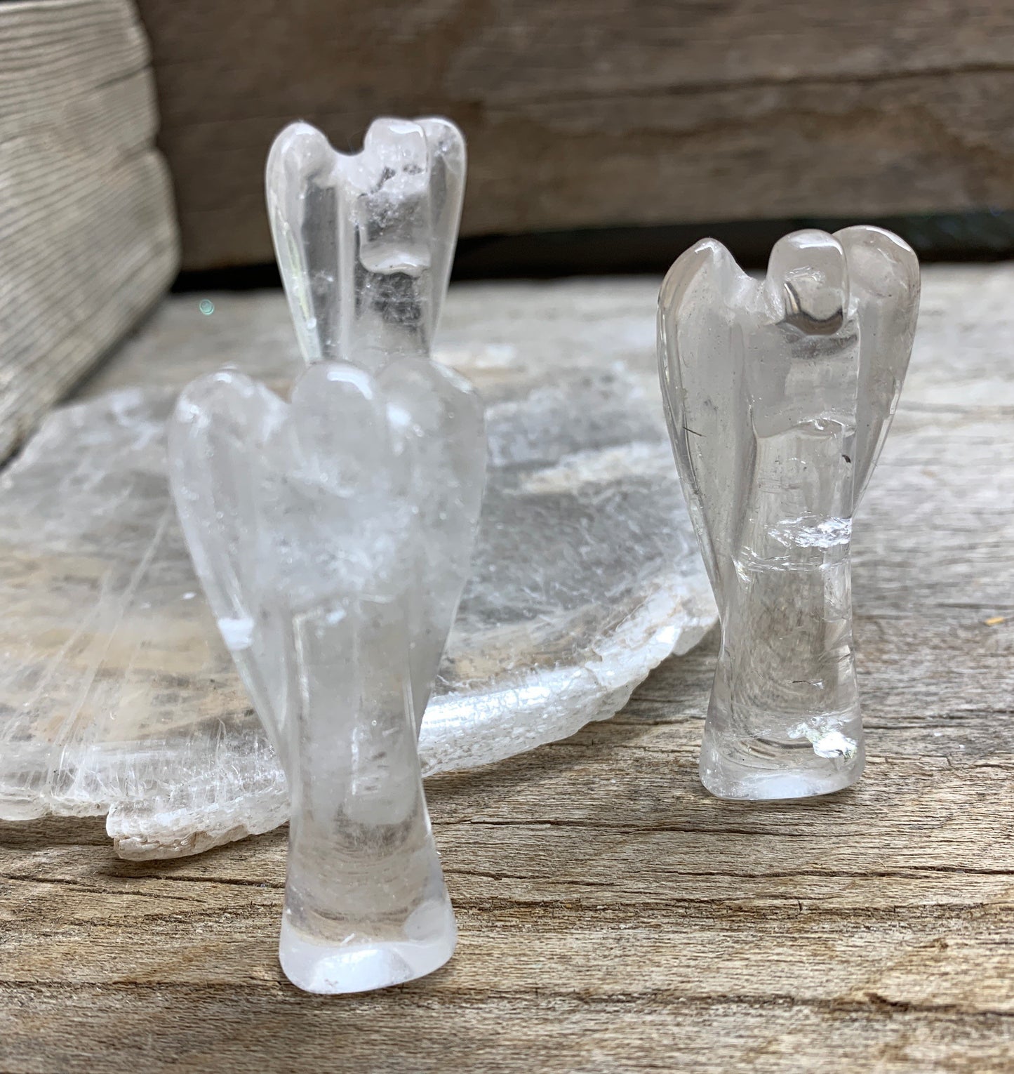 Clear Quartz Carved Angel “2 0081