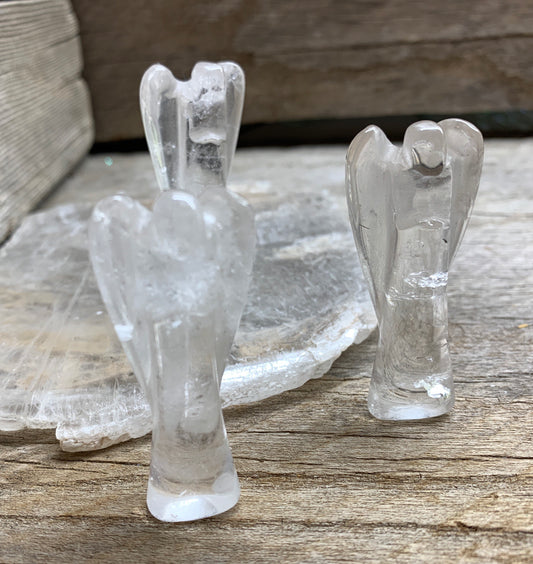 Clear Quartz Carved Angel “2 0081