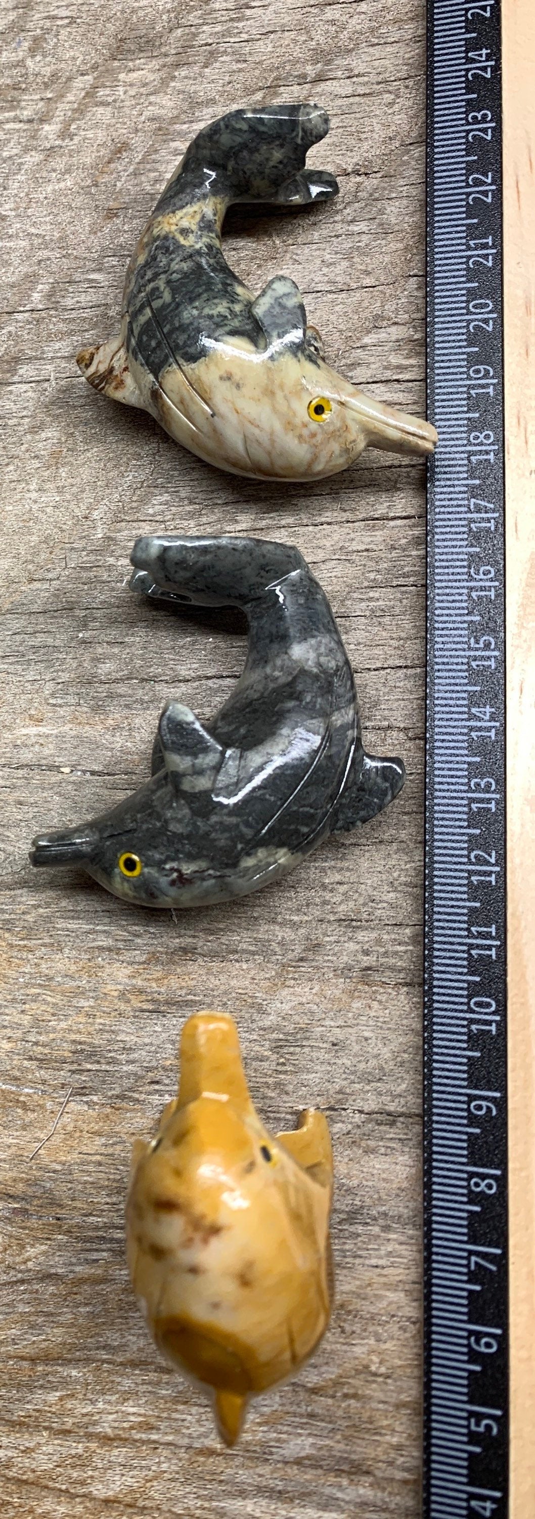 Dolphin Carved Soapstone Animal 0771 Approx. 2 1/2”