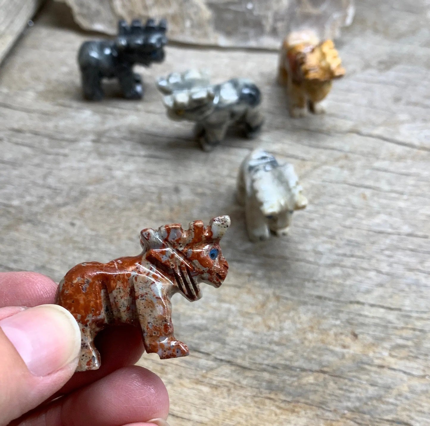 Moose Carved Soapstone Figurine 0833 (Approx. 1 5/8”) Shop Wholesale Crystals