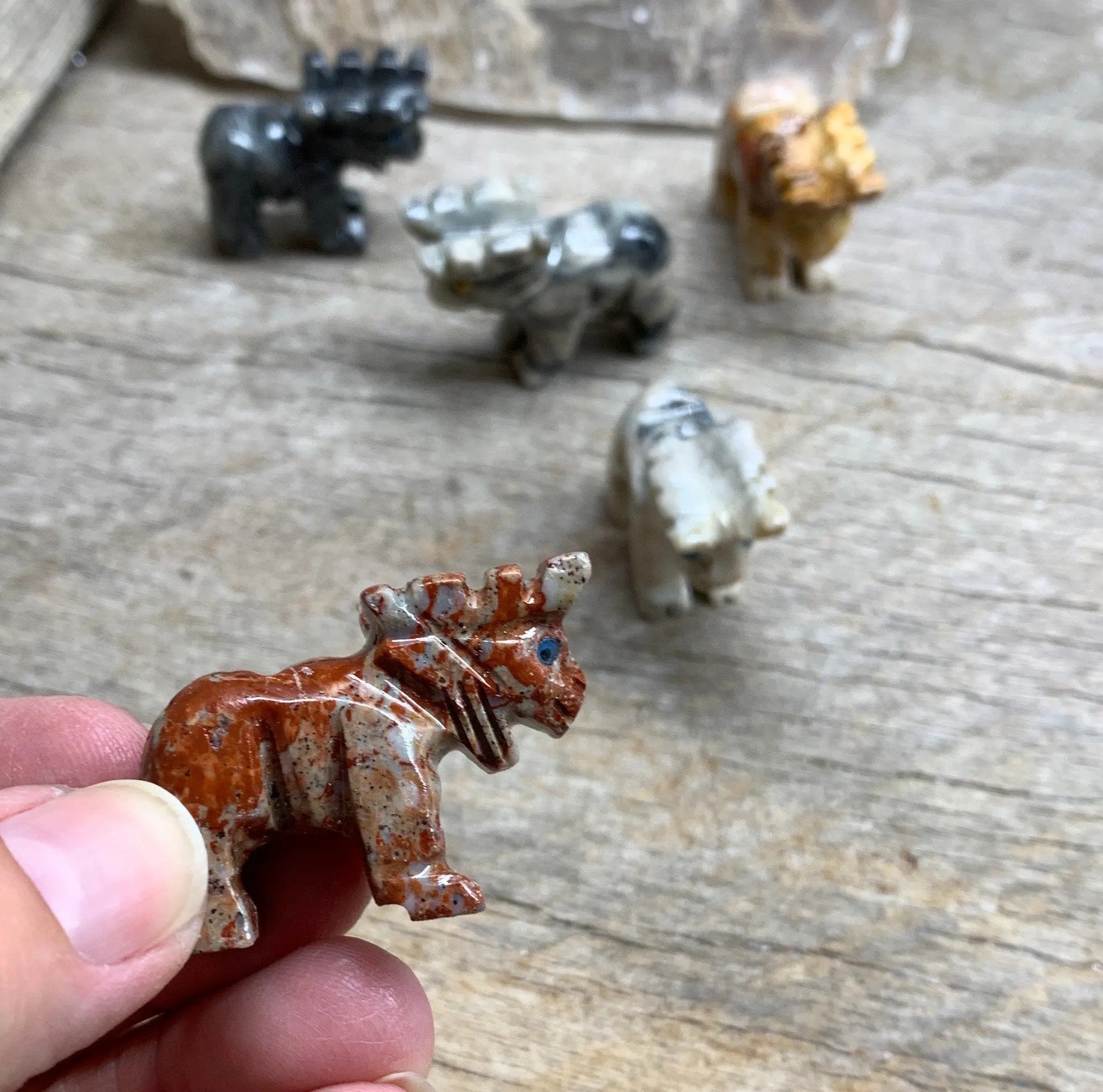 Moose Carved Soapstone Figurine 0833 (Approx. 1 5/8”) Shop Wholesale Crystals