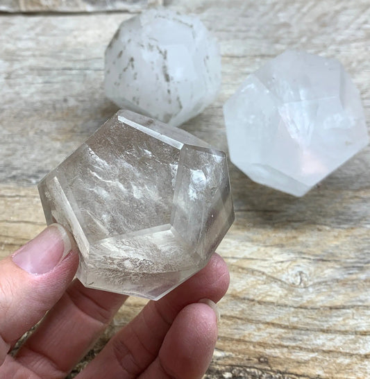 Quartz Dodecahedron (Approx. 50mm - 60mm) 1495 Shop Wholesale Crystals