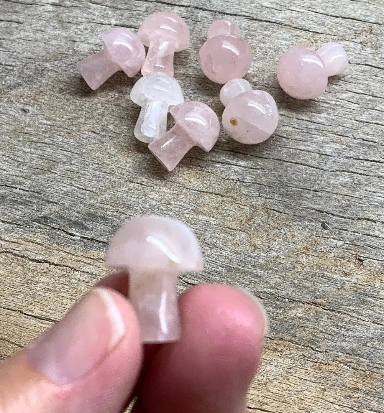 Rose Quartz Carved Mushroom 0030 Shop Wholesale Crystals