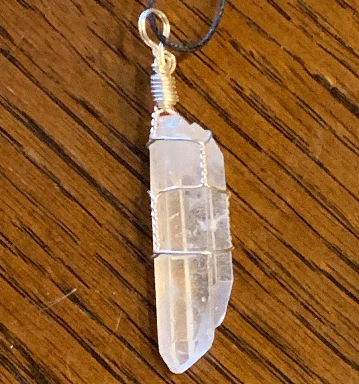 Quartz Point Wire Wrapped Necklace NCK-1942