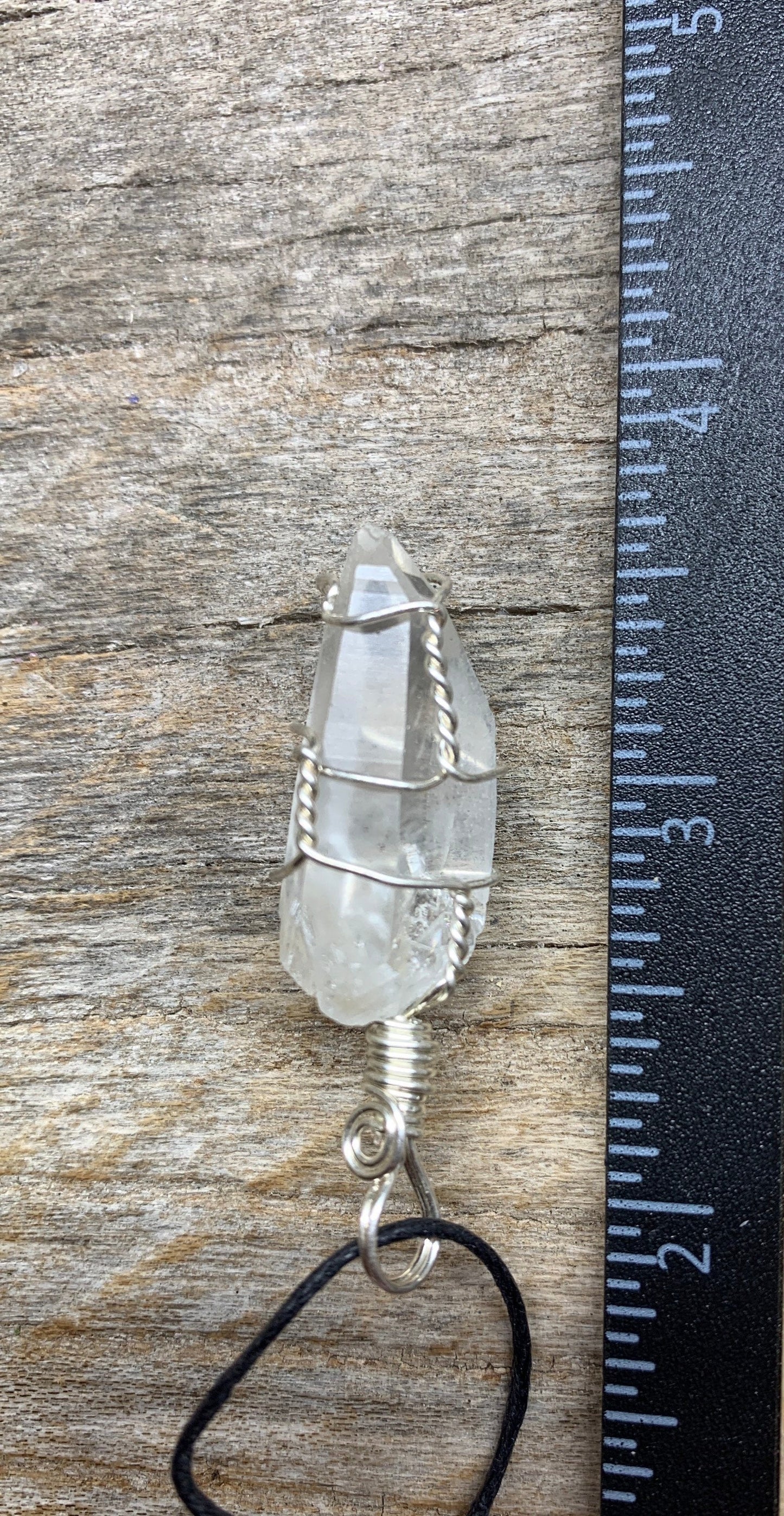 Quartz Point Wire Wrapped Necklace NCK-1914