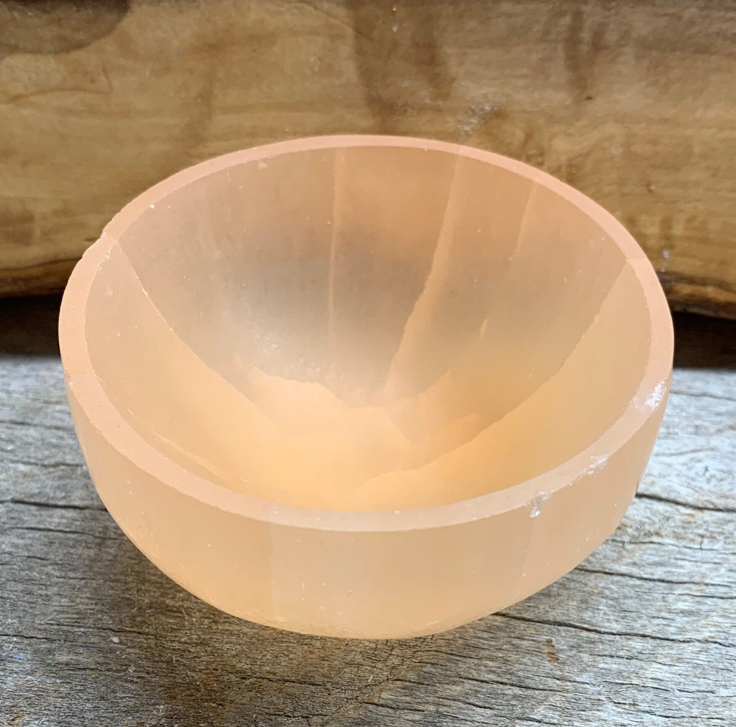 Orange Selenite Small Bowl 2 1/4”- 2 3/4” S-0016