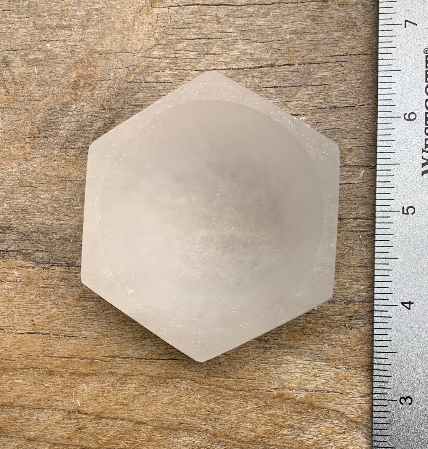 Selenite Hexagon Bowl 70mm S-0004