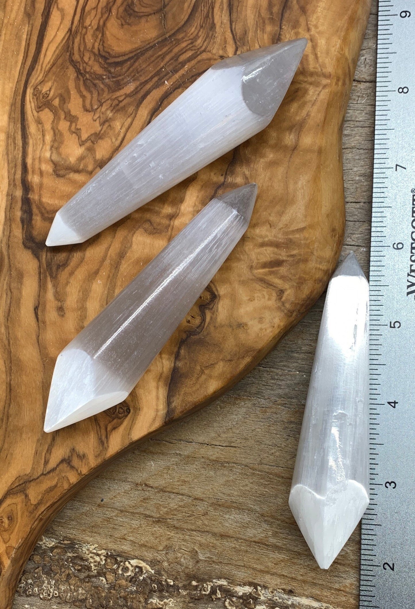 Selenite Wand 4” S-0006