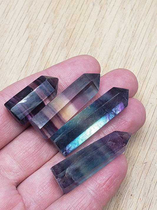 Fluorite Obelisk small. (Approx. 1 3/4") 0904