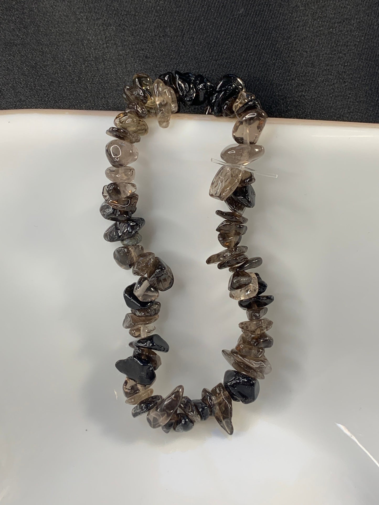 Smoky Quartz Chip Bracelet BRC-0024